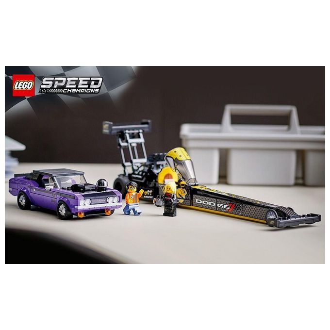 LEGO Speed Champions Mopar Dodge--Srt Top Fuel Dragster E 1970 Dodge Challenger T-A