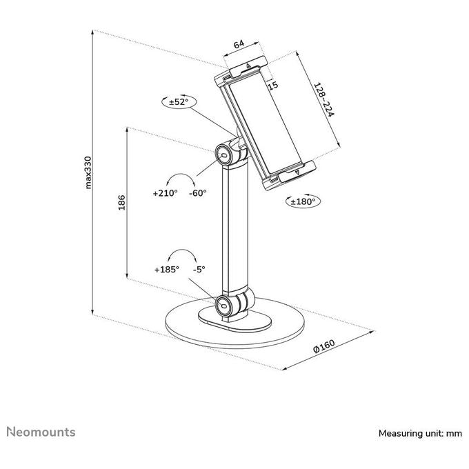 Neomounts by Newstar Supporto Universale per Tablet Nero