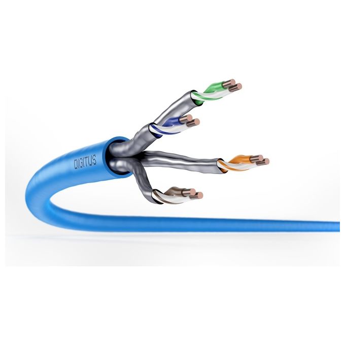 Digitus Matassa 500mt Cavo Solido Schermato U-Ftp Halogenfree per Reti Categoria 6a in Rame Classe Cpr: Eca