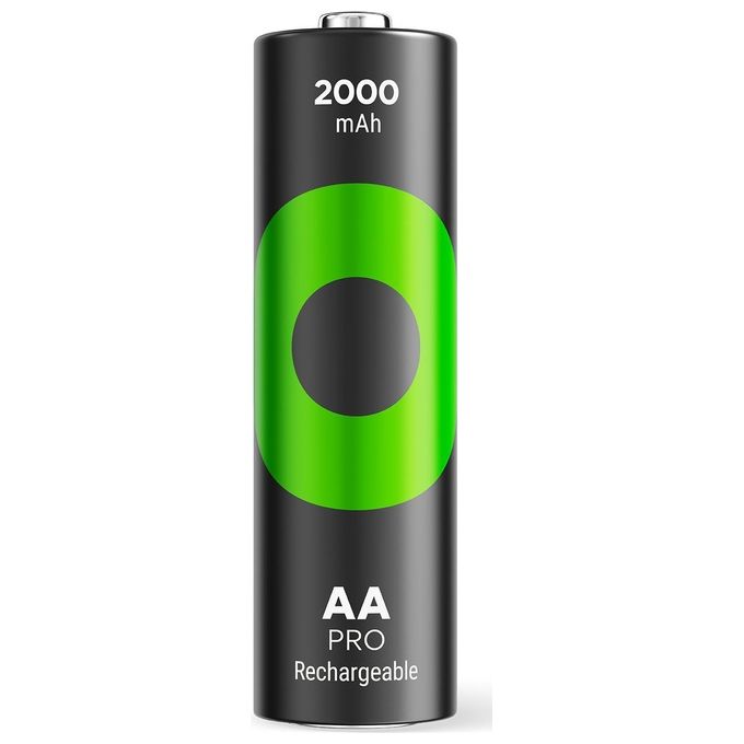 GP Batteries ReCyko Pro NiMH Batterie AA-Mignon 2000mAh Pro 1x4 Pezzi