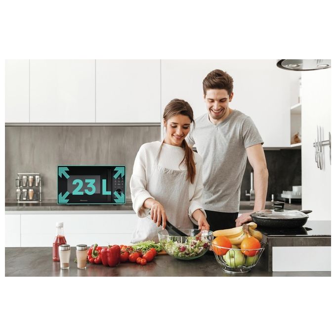 Hisense H23MOBSD1H Forno a Microonde 23 Litri 800W Nero