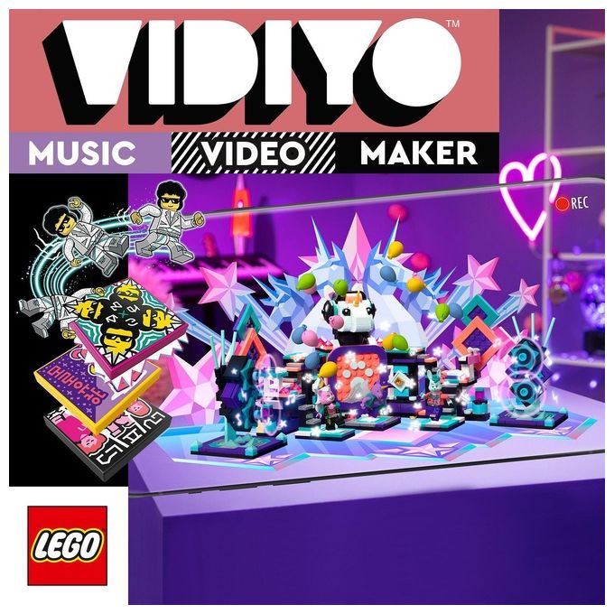 LEGO 43113 VIDIYO K-Pawp Concert BeatBox Creatore Video Musicali con 3 Minifigure 502 pezzi colore Nero
