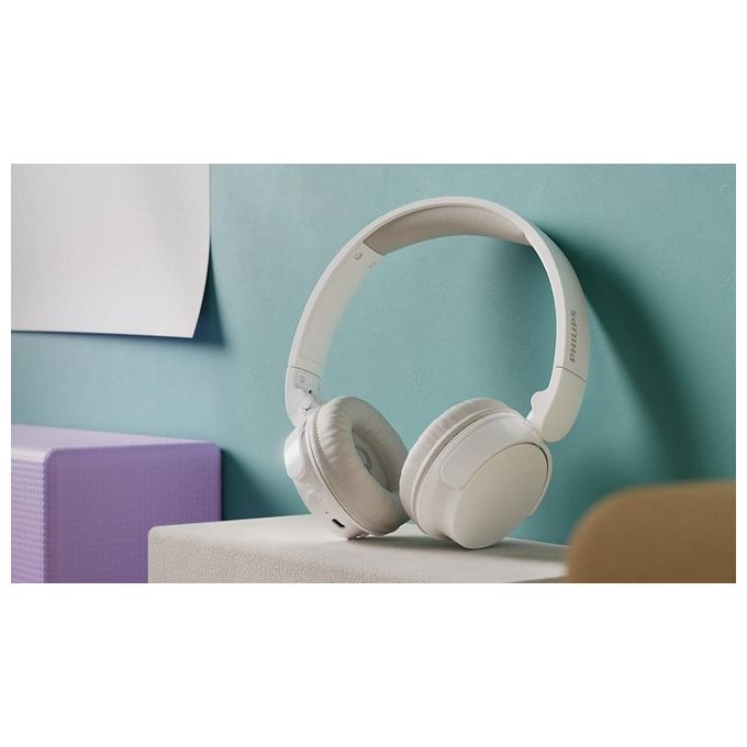 Philips Cuffia On-ear Wireless White
