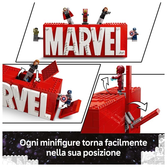 LEGO Marvel Logo e Minifigure MARVEL 76313