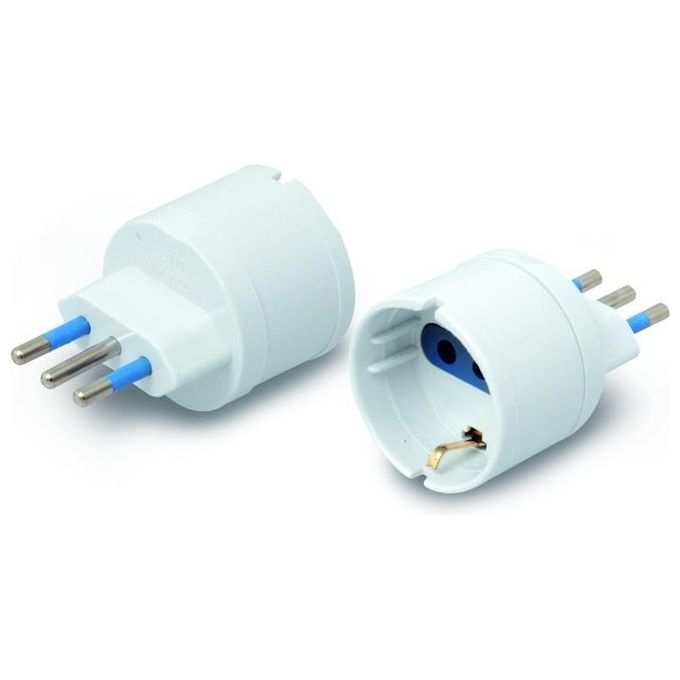 Nuova Video Suono Adattatore Shuko 10A-Spina 2p  T 10 A