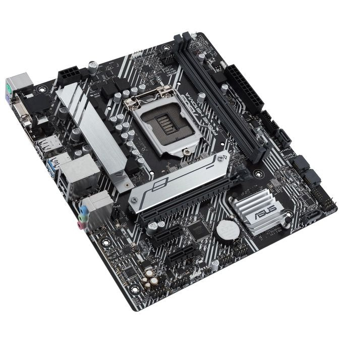 ASUS PRIME H510M-A, Scheda madre Intel H510 (LGA 1200) micro ATX con PCIe 4.0, slot M.2 da 32 Gbps, Lan Intel 1 Gb, DisplayPort, HDMI, D-Sub, USB 3.2 Gen 1 Type-A, AURA Sync