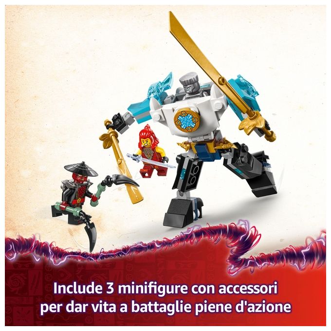 LEGO Kit Costruzione Mech di Battaglia Zane Ninjago 71827 Blocchi Costruibili Avventura Creativa