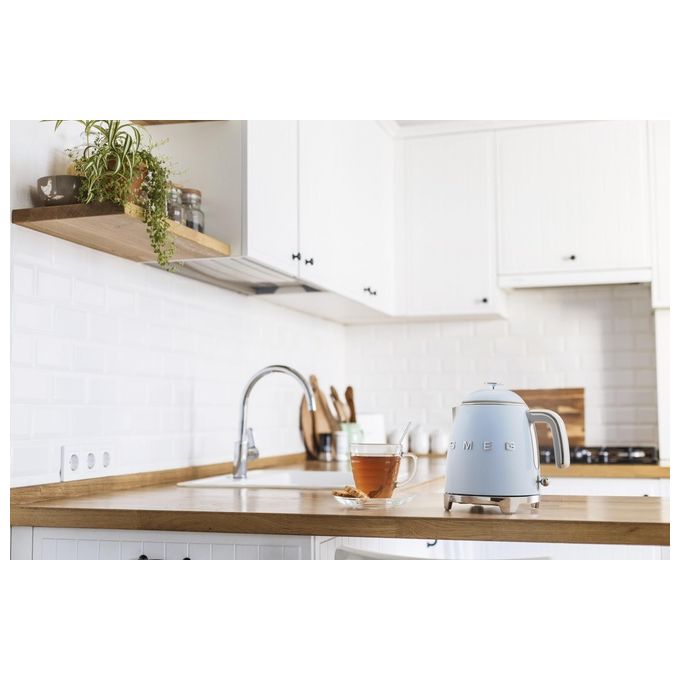 Smeg KLF05PBEU Bollitore 0.8 Litri Stile Blu 50's Style