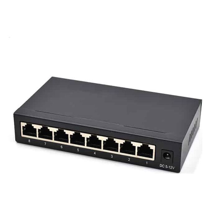 DiProgress Switch Ethernet Desktop 8 Porte 10-100 Metal
