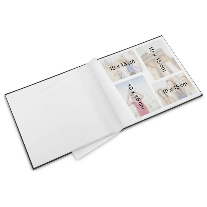 Hama Fine Art Album Fotografico e Portalistino a Spirale Grigio 36x32cm 50 Pagine Bianche