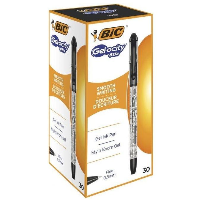 Bic Confezione 30 Gelocity Stic 0.5 Nero