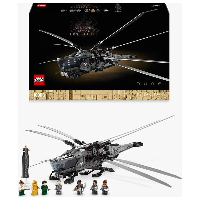 LEGO Icons 10327 Dune Atreides Ornitottero Reale, Set per Adulti da Collezione, Idea Regalo Donna, Uomo e Amanti del Cinema
