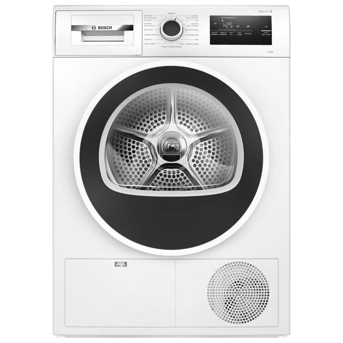 Bosch WTH85208II Asciugatrice a Pompa di Calore 8 kg Classe A Tecnologia AutoDry Filtro EasyClean (H842×L598×P613 cm) Bianco
