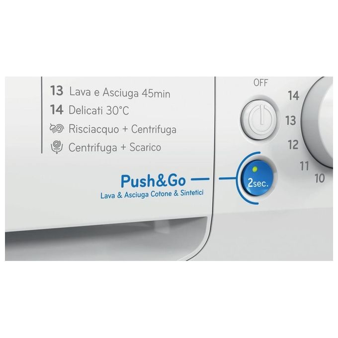 Indesit BDE 96436 WKV IT Lavasciuga 9-6 Kg Classe D Profondita' 54 cm Centrifuga 1351 Giri Inverter Funzione Vapore colore Bianco