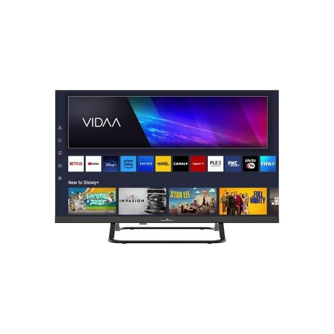 Smart tech 24HV02V Smart TV 24 Pollici HD Ready Display LED Sistema Vidaa colore Nero