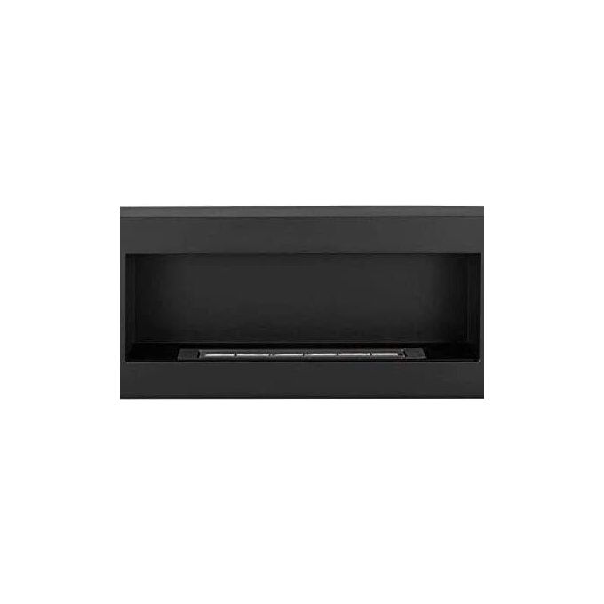 Divina Fire Camino a bioetanolo da parete SIENA Nero L 90 x P 12 x H 40 DF91022