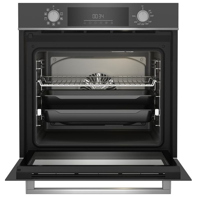 BEKO BBIM13300ZGCSE Forno Elettrico da incasso Multifunzionale 72 Litri Classe A+ con manopole a Scomparsa colore Nero