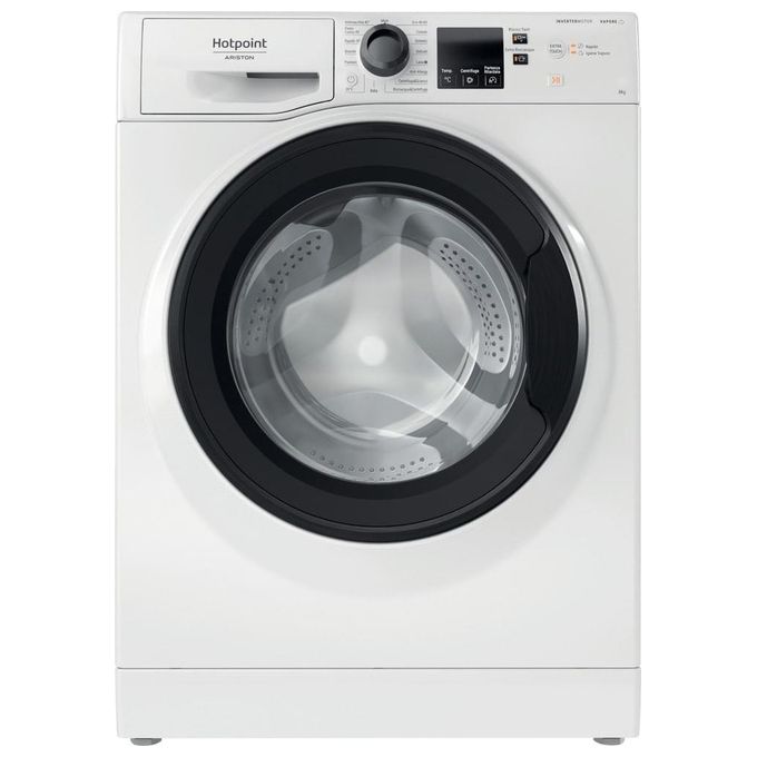 Hotpoint NF825WK IT Lavatrice carica frontale 8 Kg Classe B Profondita' 60 cm Centrifuga 1200 giri Funzione Vapore Motore Inverter