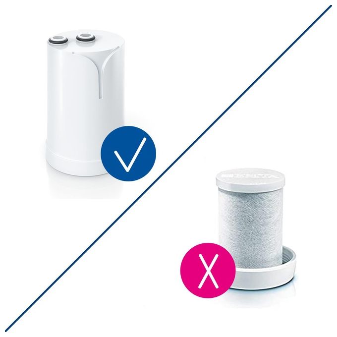 Brita ON TAP V, Filtro Acqua Rubinetto, Bianco, 4 Stadi, 600L, Rimuove Metalli