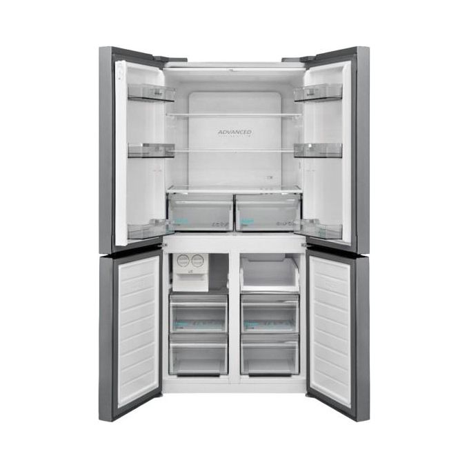 Sharp SJ-NFA15IMXPE - Frigorifero Side-by-Side 322 L, Altezza 179 cm, Classe E, Total No Frost, Display Digitale e Porte in PET Inox