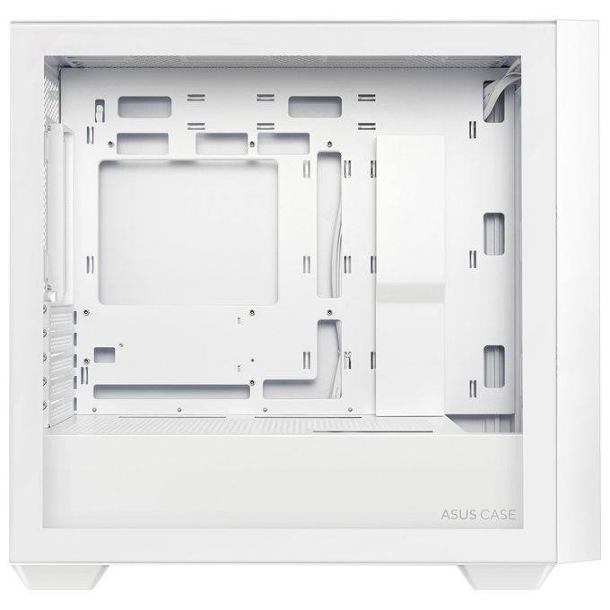 ASUS A21 Case micro-ATX, Radiatori fino a 360 mm, Schede Grafiche fino a 380 mm, Raffreddamento efficace, Cable Management, Chassis Bianco