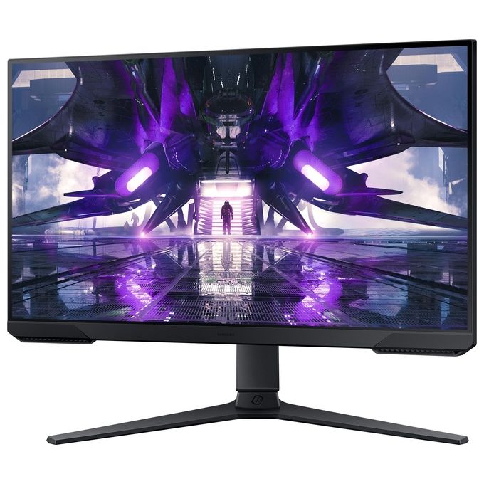 Samsung Monitor Gaming 24'' Odyssey G3 (S24AG320) Flat, 24'', 1920x1080 (Full HD), VA, 165 Hz, 1 ms, FreeSync Premium, HDMI, Display Port, Ingresso Audio, HAS, Pivot, Flicker Free, Eye Saver Mode
