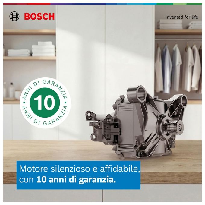 Bosch WUU28T29II Serie 6 Lavatrice Frontale 9 Kg 1400 rpm Classe A ActiveWater Plus EcoSilence Drive (85x60x60 cm) colore Bianco
