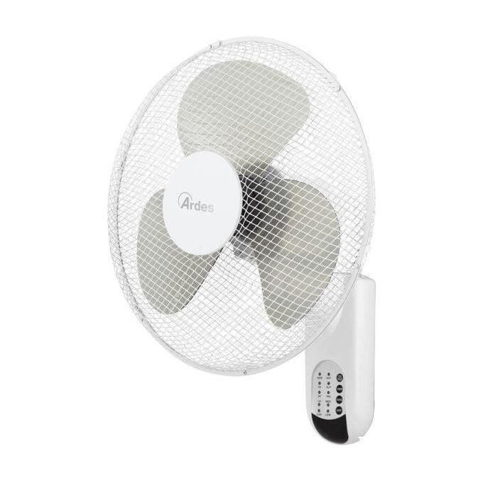 Ardes Ventilatore da Parete 40cm Oscillazione Automatica con 3 Velocita' Telecomando e Timer 50W