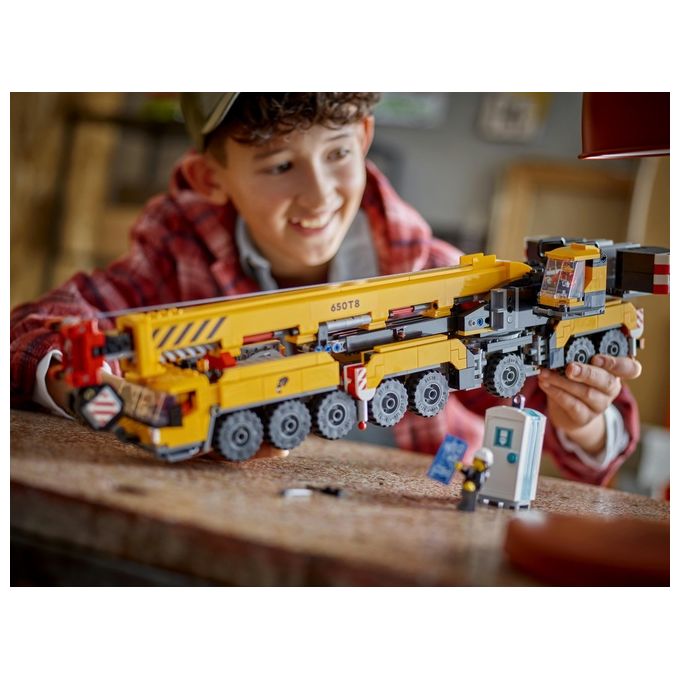 LEGO City Gru da Cantiere Mobile Gialla Giochi Creativi per Bambini e Bambine da 9 Anni con Veicolo Giocattolo da Cantiere con Funzioni Realistiche e 4 Minifigure Idea Regalo Divertente 60409