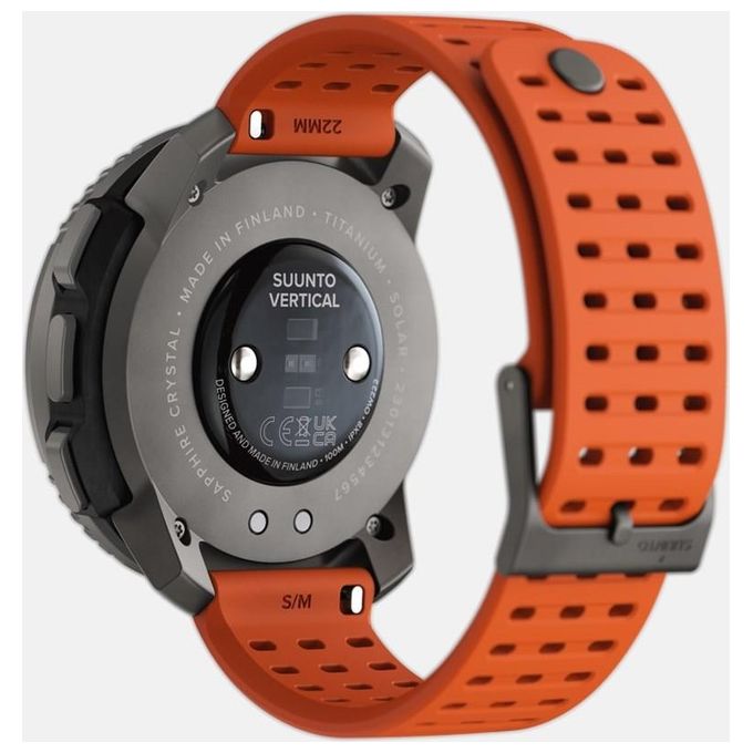 Suunto Vertical Solar 49mm 1.4'' GPS Outdoor Sport Salute Notifiche Bluetooth Titanium Canyon