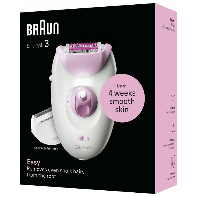 Braun Silk-Epil 3-031Epilatore Elettrico Donna con Cavo