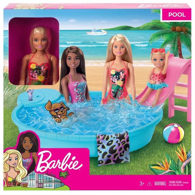 Mattel Mattel - Piscina con Bambola Barbie Ghl91