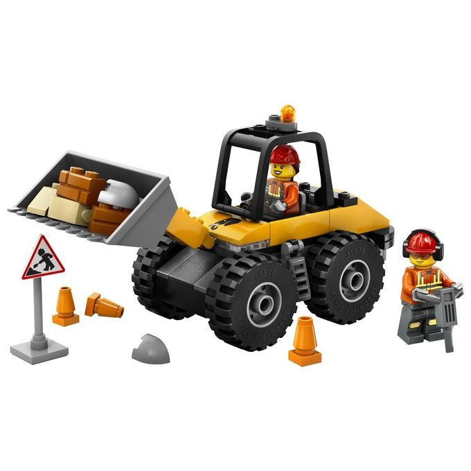 LEGO Veicolo Pala Gommata Gialla Set 60450 per Bambini Linea City Great Vehicles