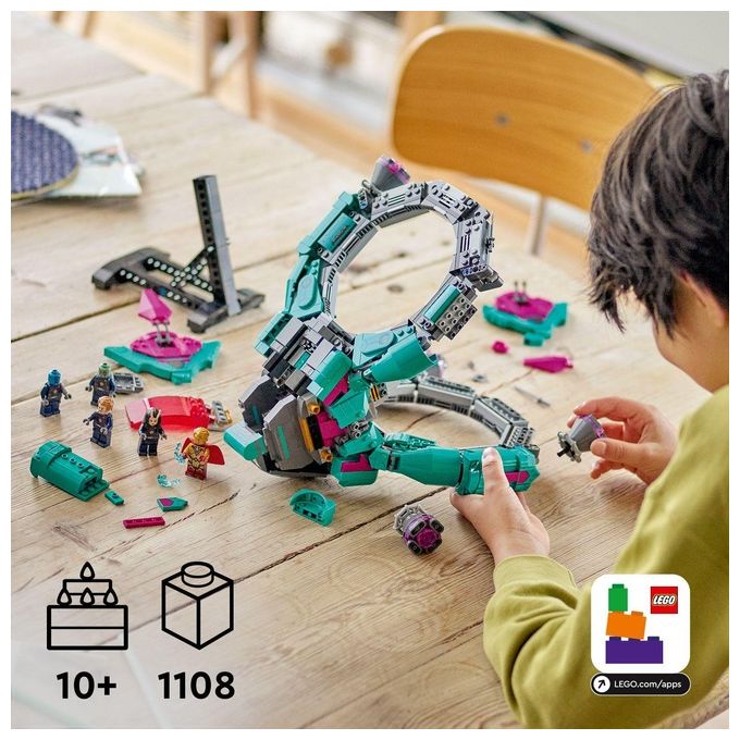 LEGO 76255 L’Astronave dei Nuovi Guardiani Set da Costruzione 1108 pezzi colore Multicolore