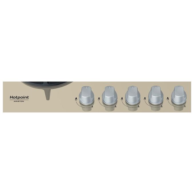 Hotpoint HAGD 72S-CH Piano Cottura a Gas 5 Zone 73 cm  Champagne