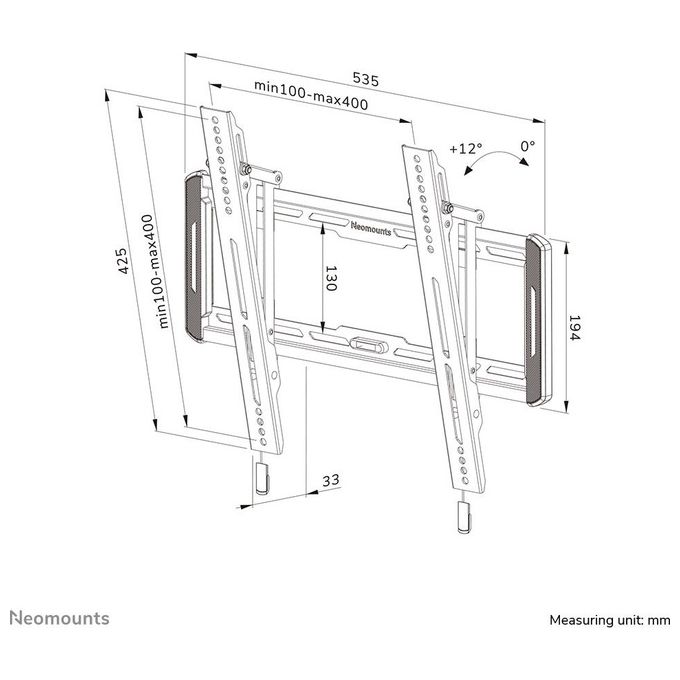Neomounts by Newstar Supporto a Parete Wl35-550bl14
