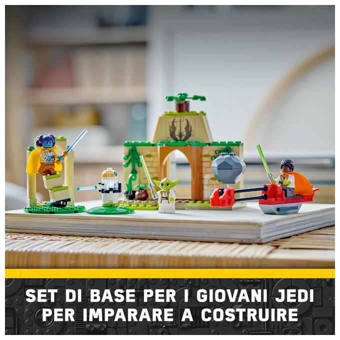 LEGO Star Wars 75358 – Tempio Jedi su Tenoo, Set da Costruzione 124 Pezzi con Maestro Yoda, Lys Solay, Kai Brightstar, Droide T-10 e Speeder Bike, Eta' 4+