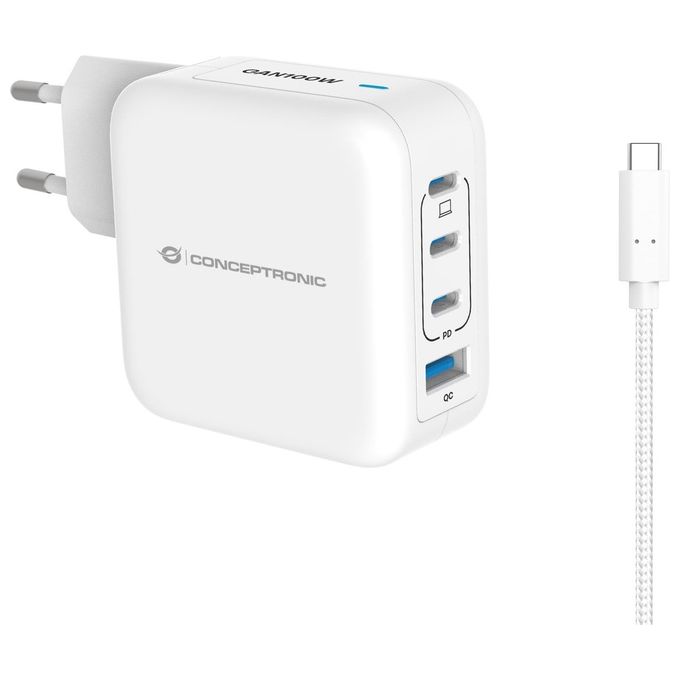 Conceptronic Althea18W 4-Port 100w Gan Usb Pd Charger