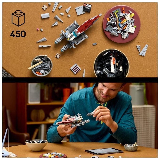 LEGO Star Wars 75404 Nave d'Assalto Classe Acclamator, Modellino da Costruire di Astronave da Collezione con Supporto, Idea Regalo di Compleanno per Adulti, Uomo, Donna e Fan dell'Attacco dei Cloni