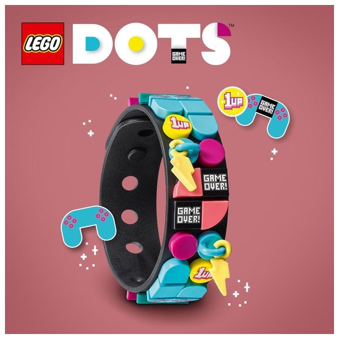 LEGO Dots Gamer Braccialetto con Ciondoli