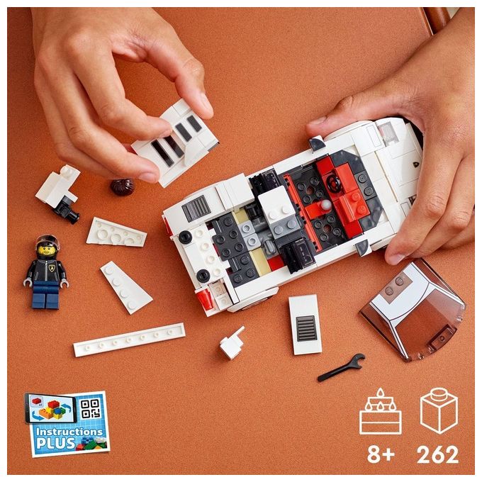 LEGO Speed Champions 76908 Lamborghini Countach, Giochi per Bambini di 8+ Anni, Auto Sportiva Giocattolo, Replica Supercar