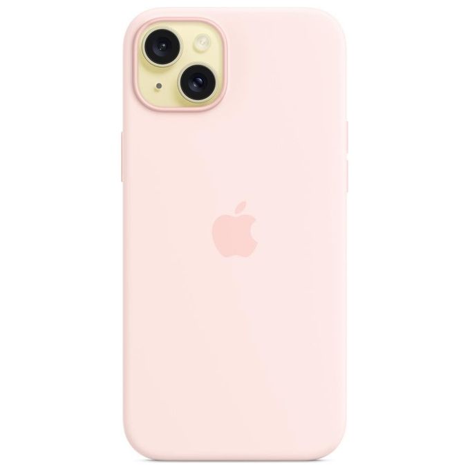 Apple Custodia MagSafe in Silicone per iPhone 15 Plus Rosa Confetto ​​​​​​​