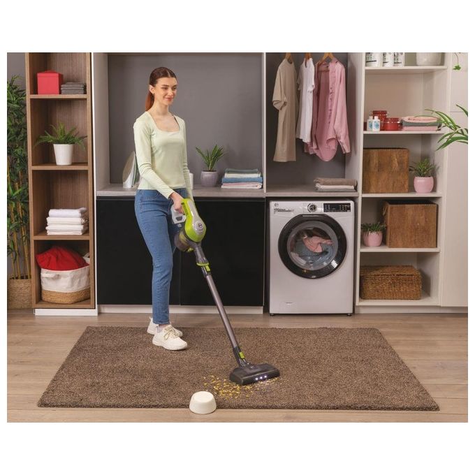 Hoover HF1 HF110H 011 Scopa Elettrica Senza Sacchetto 0.9 Litri 170W Argento-Rosso