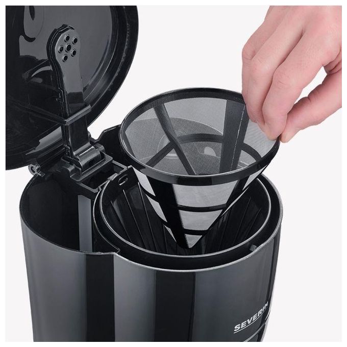 Severin KA 4320 Macchina Caffe' Americano con Filtro Permanente Nero