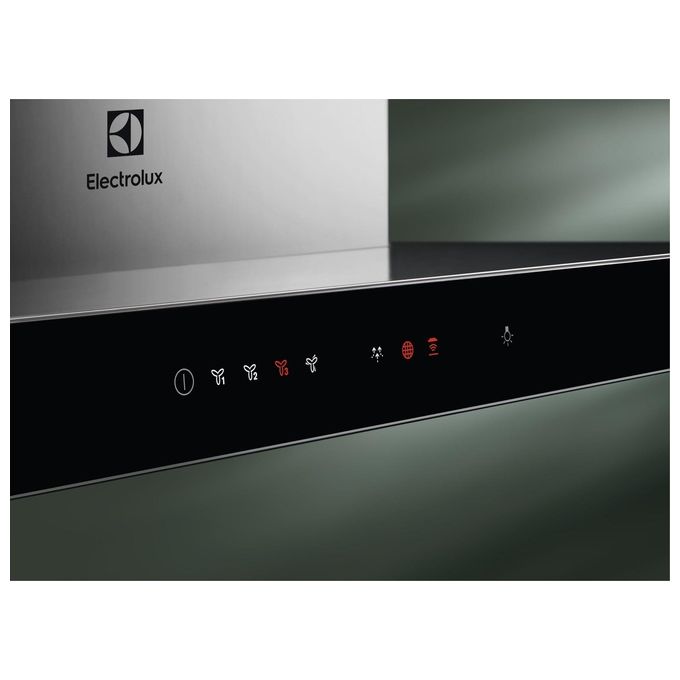 Electrolux LFT766X Cappa Aspirante a Parete Classe energetica A 720 m3-h 3 Velocita' + Intensiva Illuminazione LED Connessione Hob2Hood Touch Control 60 cm Acciaio Inox + Vetro
