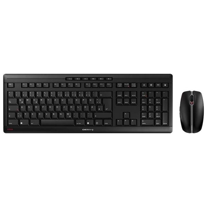 Cherry Stream Desktop Tastiera Mouse Incluso Rf Wireless Qwertz Tedesco Nero