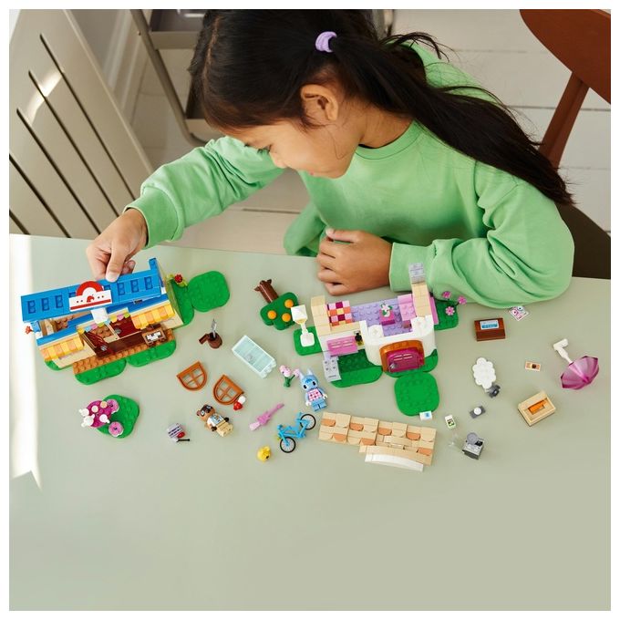 LEGO Animal Crossing 77050 Bottega di Nook e casa di Grinfia, Giochi Creativi per Bambini 7+ con Negozio e Casa Giocattolo