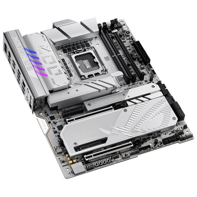 ASUS ROG Maximus Z890 Apex Scheda Madre Intel ATX 22122 Fasi di AlimentazioneSlot DDR5 PCIe 5.0 GPU di Nuova Generazione 6 Slot M.2 WiFi 7 AI Overclocking Slot PCIe Q-Release Slim