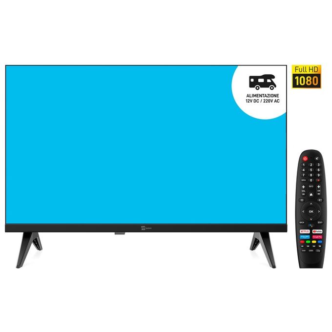 Telesystem 28000256 Tv Led 22'' Ful Hd SMG14 Android Smart 12-220v