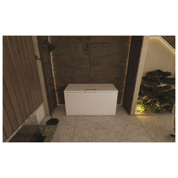 Haier HCE520E Congelatore Orizzontale 508 L Classe E Raffreddamento Statico + Trattamento Antibatterico Temperatura Regolabile con Luce LED Bianco